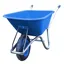 Carrimore 120 Litre Stable Wheelbarrow - Puncture Proof - Blue